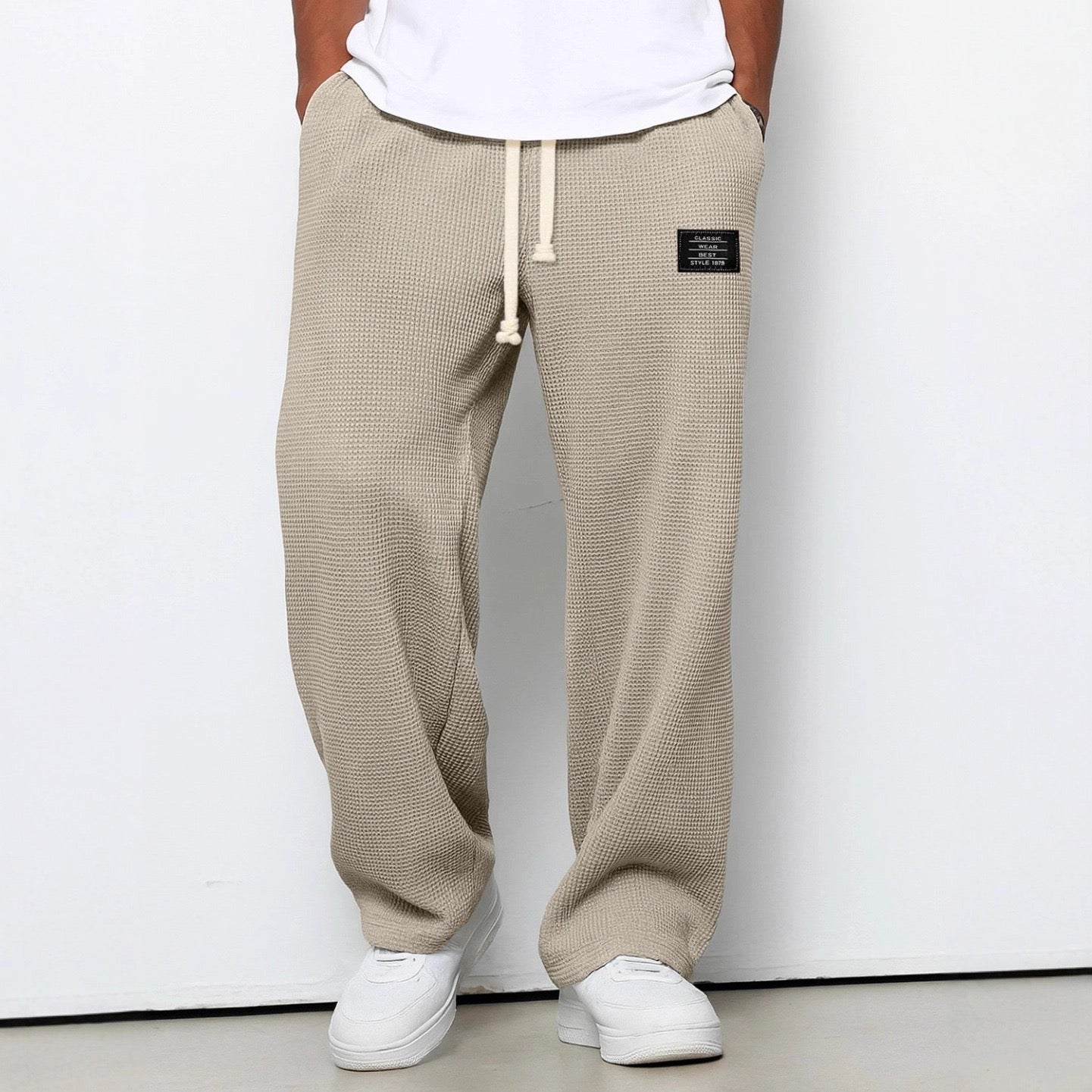 Samuel Men’s Wide-Leg Pants with Adjustable Waist