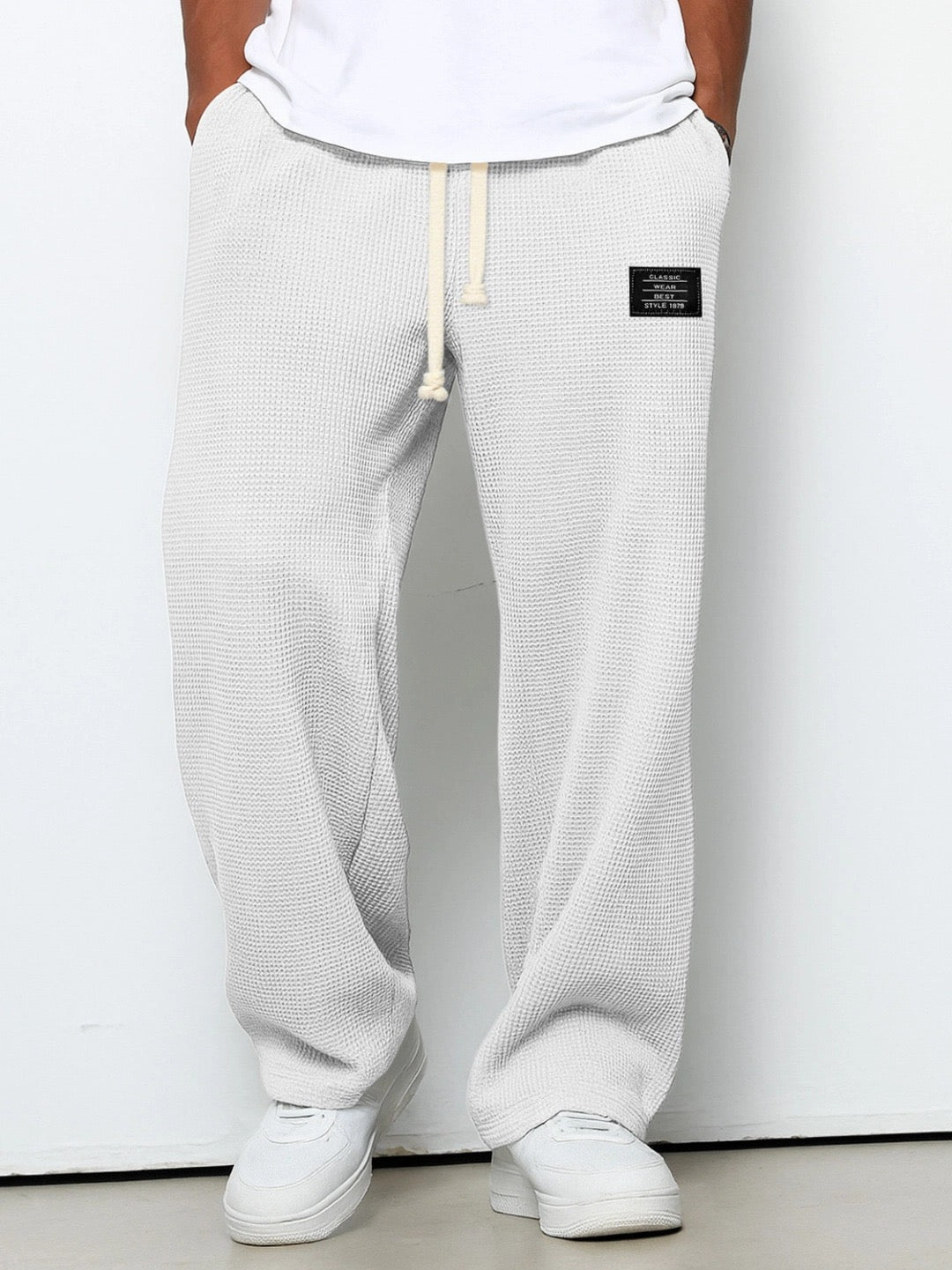 Samuel Men’s Wide-Leg Pants with Adjustable Waist