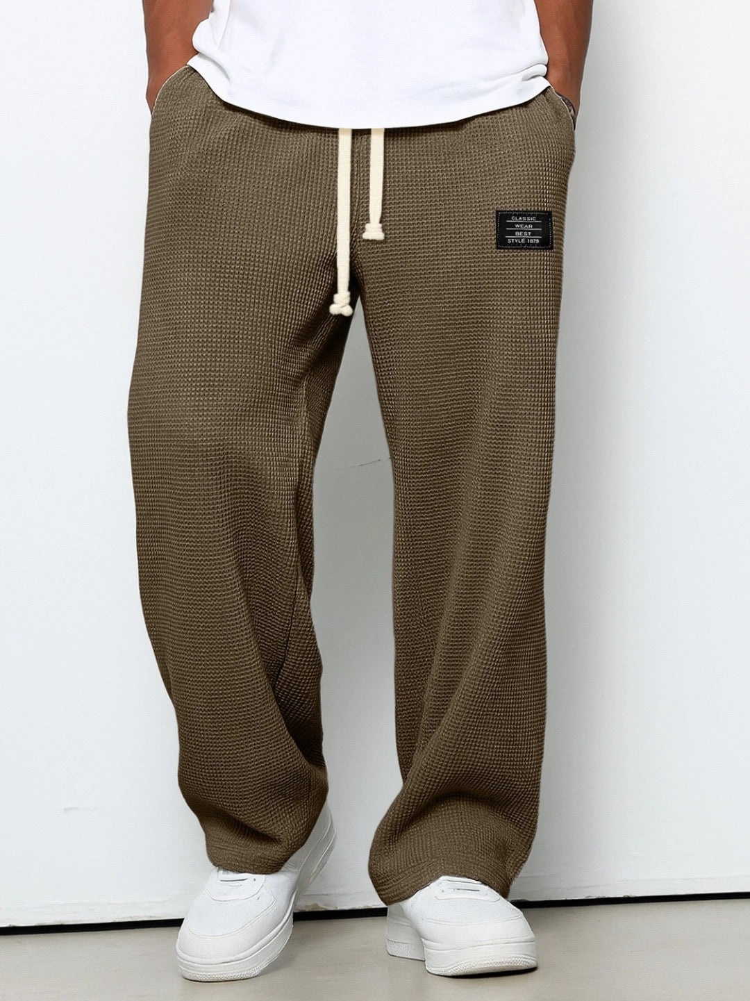 Samuel Men’s Wide-Leg Pants with Adjustable Waist