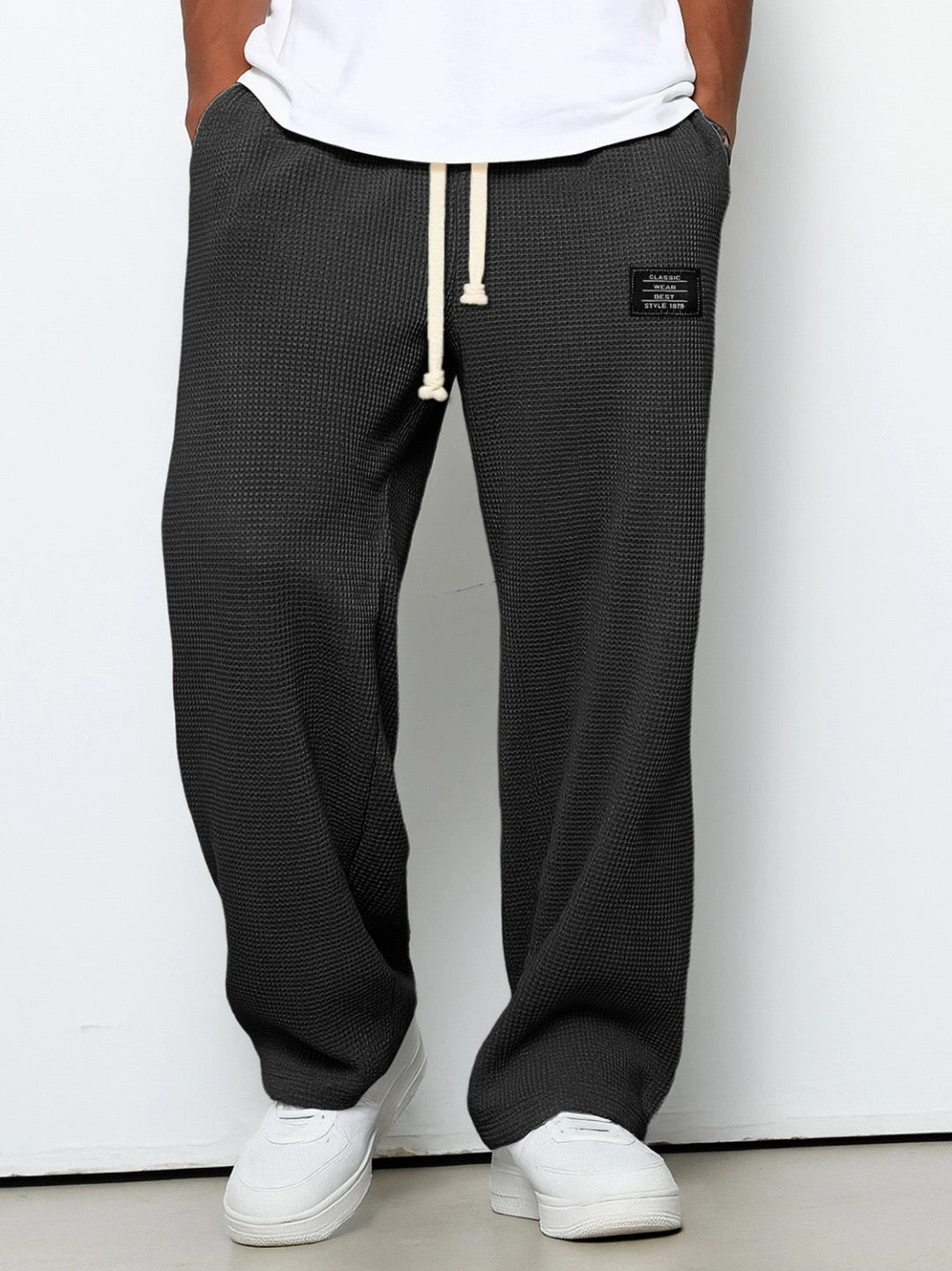 Samuel Men’s Wide-Leg Pants with Adjustable Waist