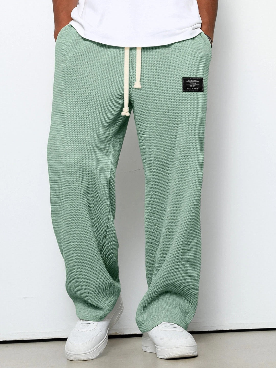 Samuel Men’s Wide-Leg Pants with Adjustable Waist
