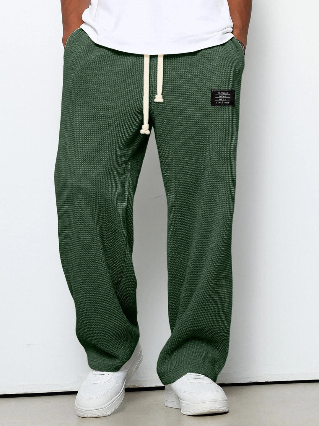 Samuel Men’s Wide-Leg Pants with Adjustable Waist
