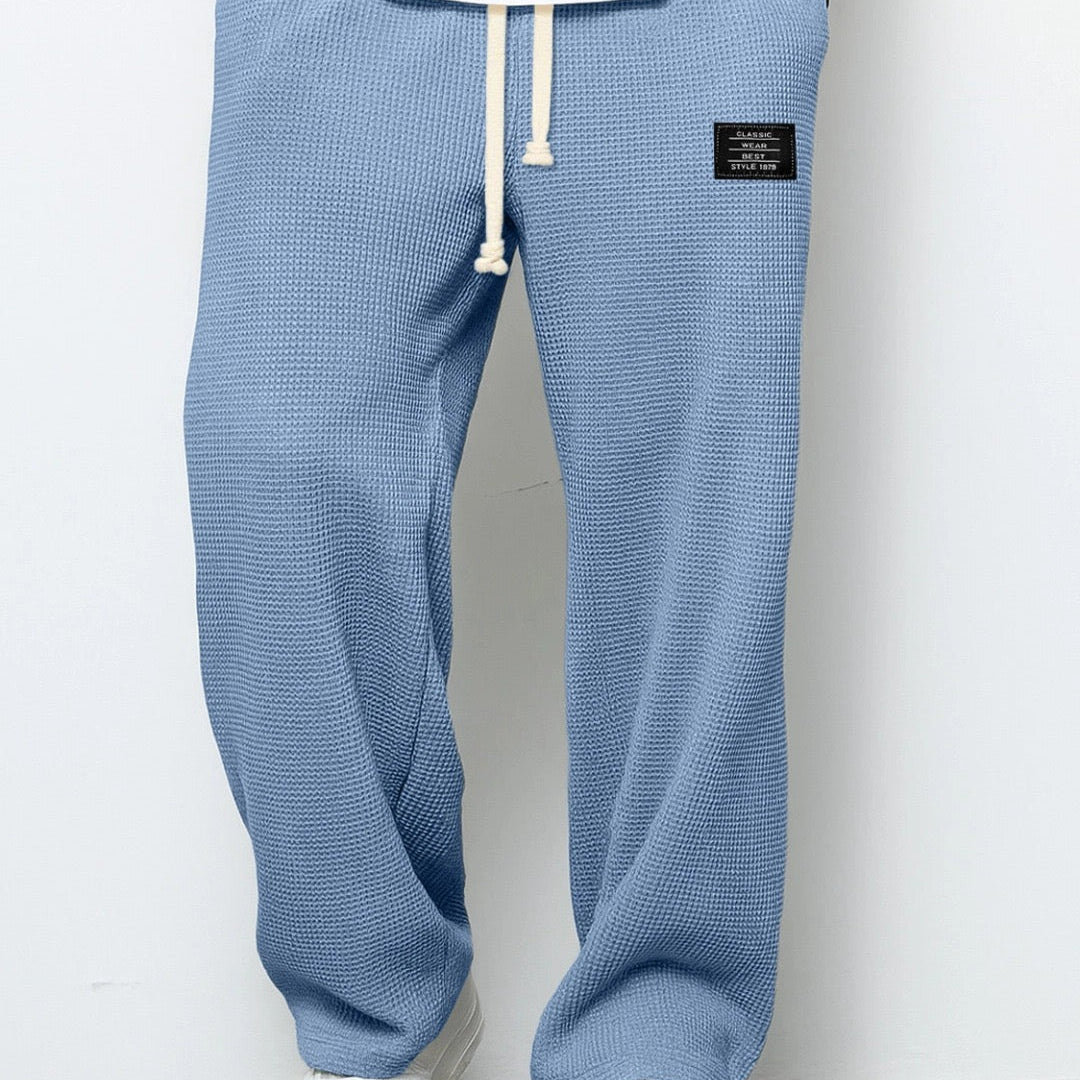 Samuel Men’s Wide-Leg Pants with Adjustable Waist