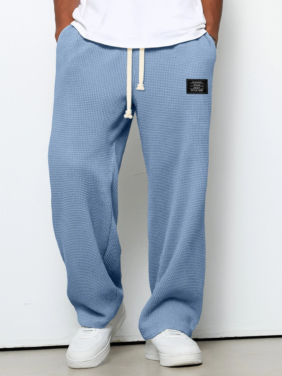 Samuel Men’s Wide-Leg Pants with Adjustable Waist