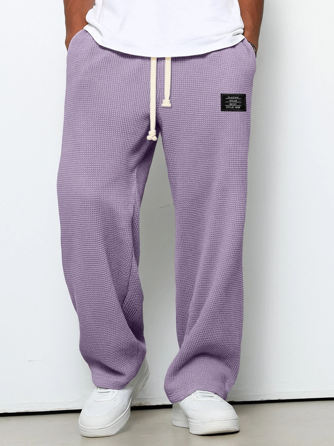 Samuel Men’s Wide-Leg Pants with Adjustable Waist