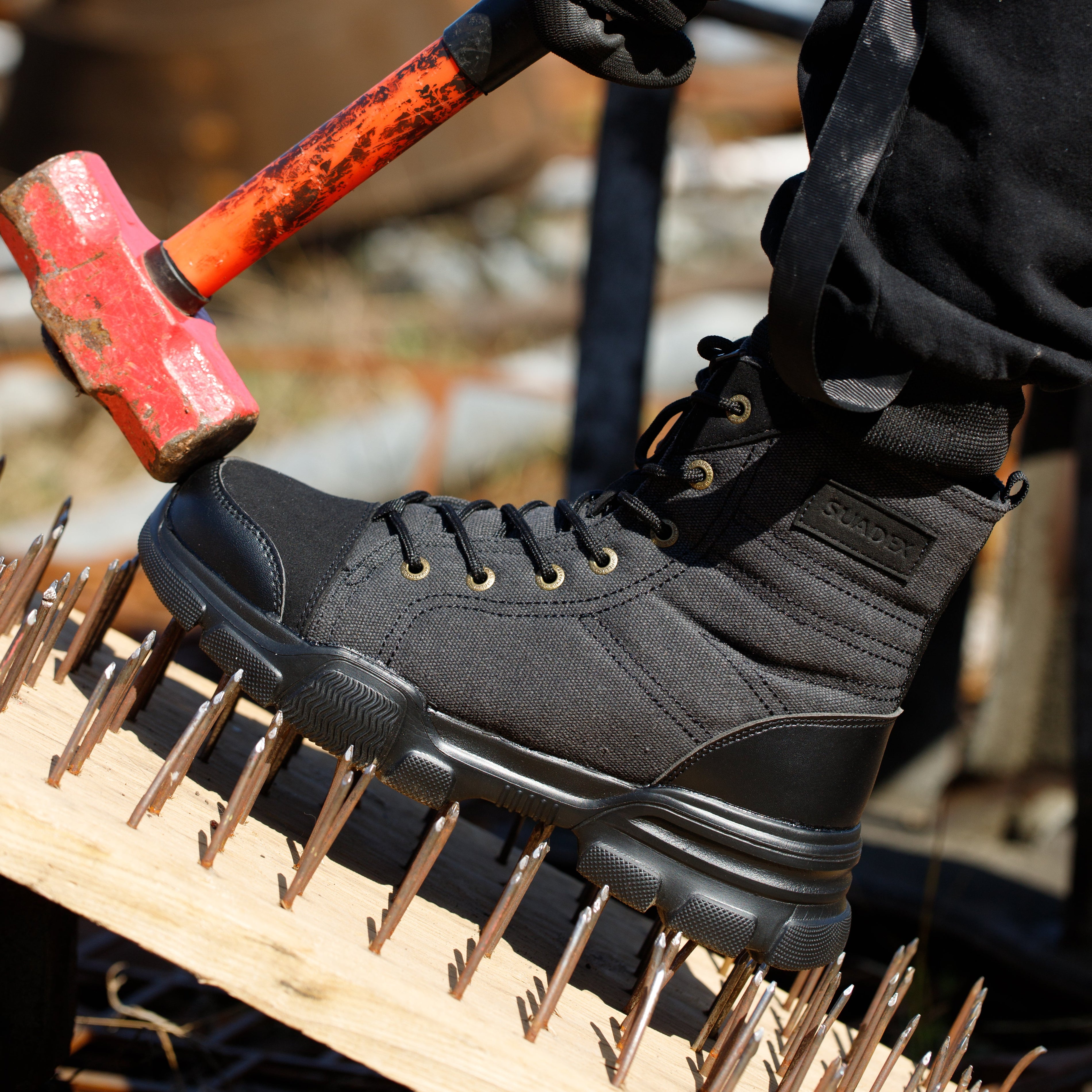 Men’s Steel Toe Military Safety Boots – Durable Work & Tactical Footwear | Anti-Slip Protection