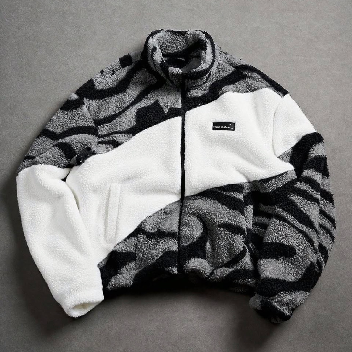 Men’s Fleece Jacket Zip Up Casual Outdoor Winter Outerwear