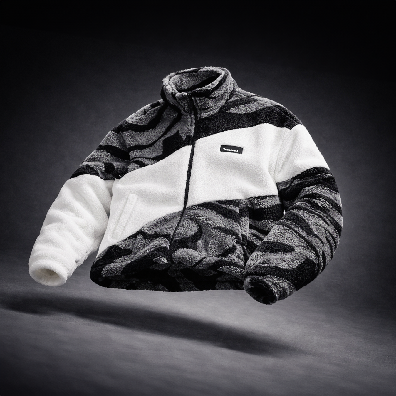 Men’s Fleece Jacket Zip Up Casual Outdoor Winter Outerwear