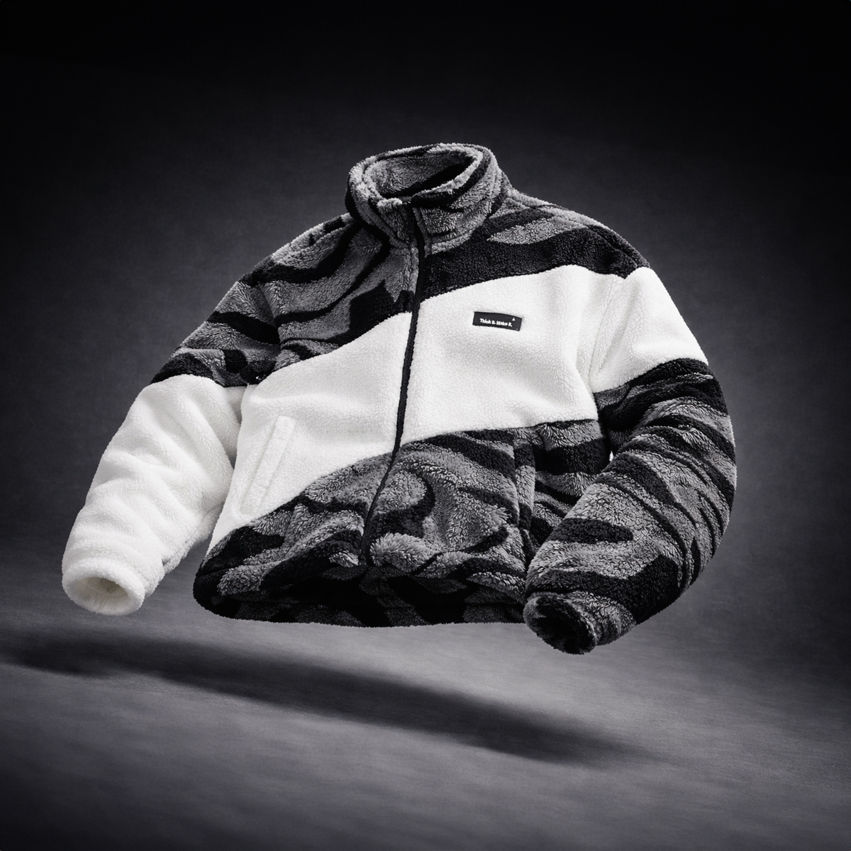 Men’s Fleece Jacket Zip Up Casual Outdoor Winter Outerwear
