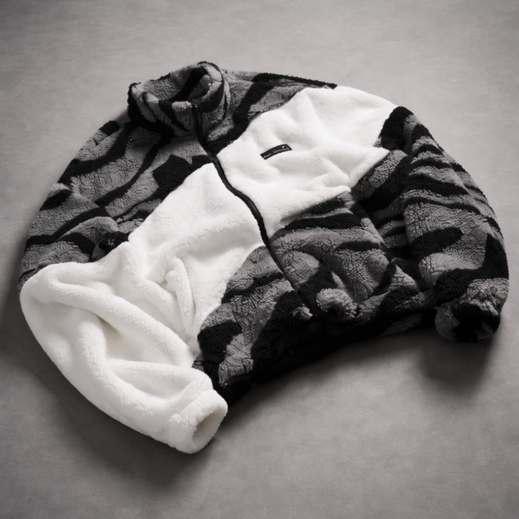 Men’s Fleece Jacket Zip Up Casual Outdoor Winter Outerwear