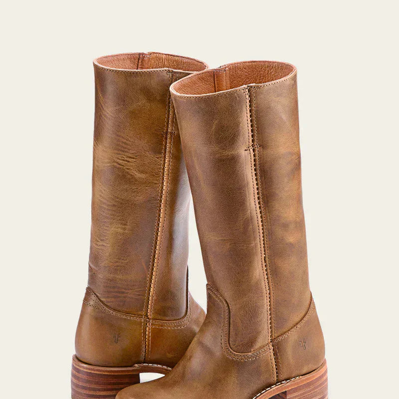 Women Knee-High Boots with Slim Fit and Structured Sole