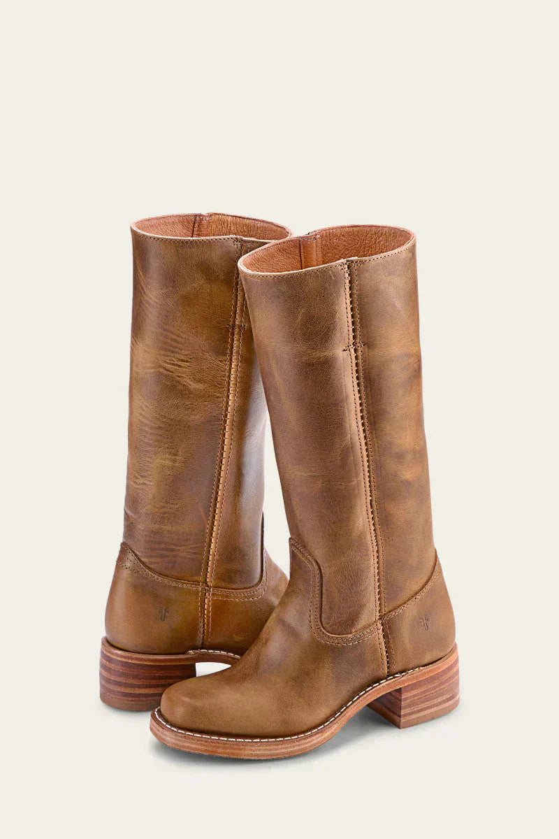 Women Knee-High Boots with Slim Fit and Structured Sole