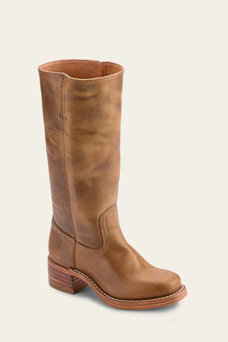 Women Knee-High Boots with Slim Fit and Structured Sole