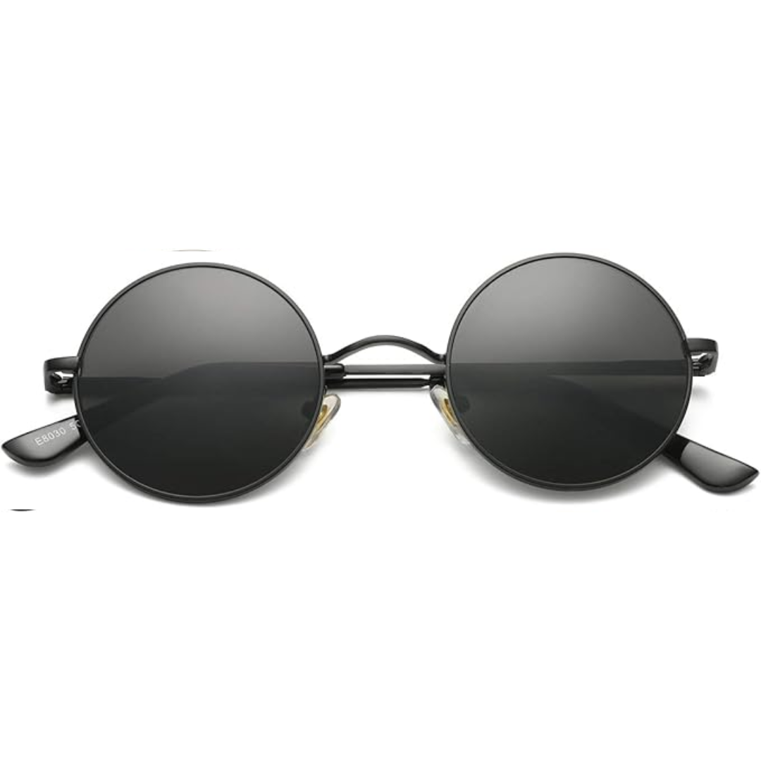 Vintage Round Sunglasses Retro Metal Frame UV Protection Fashion Eyewear