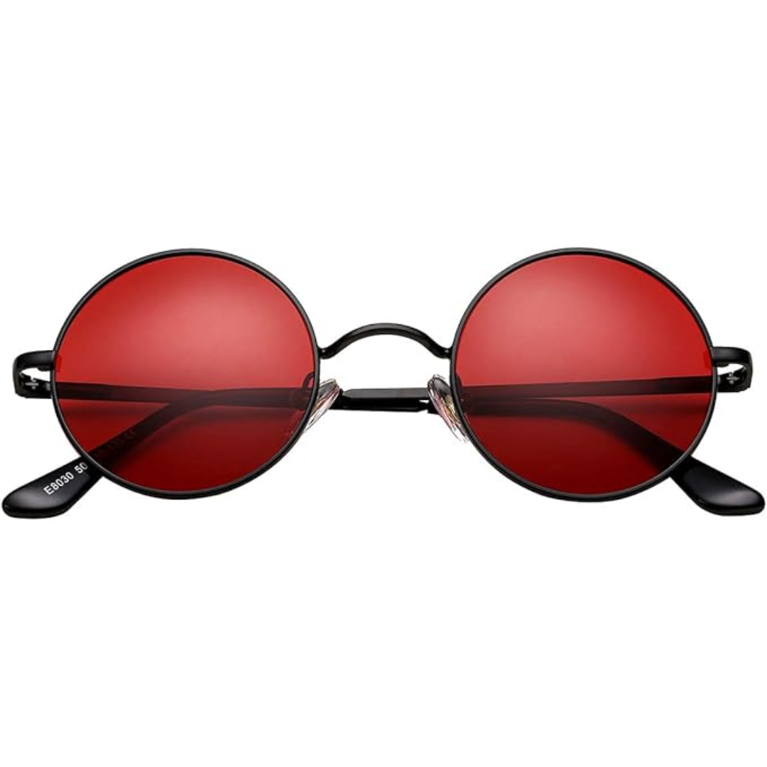 Vintage Round Sunglasses Retro Metal Frame UV Protection Fashion Eyewear