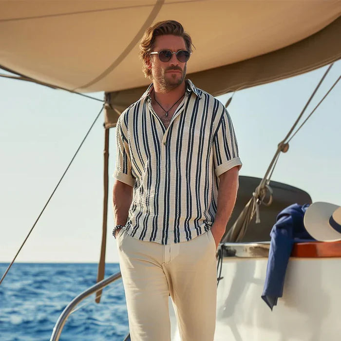 Levi - Old Money Men Classic Striped Shirt - Solorfit