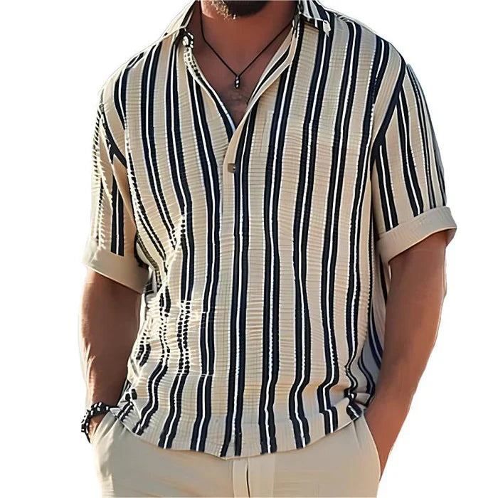 Levi - Old Money Men Classic Striped Shirt - Solorfit