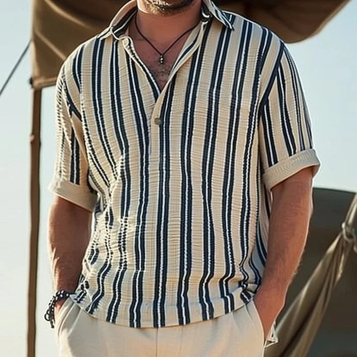 Levi - Old Money Men Classic Striped Shirt - Solorfit