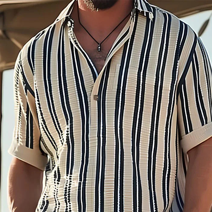 Levi - Old Money Men Classic Striped Shirt - Solorfit