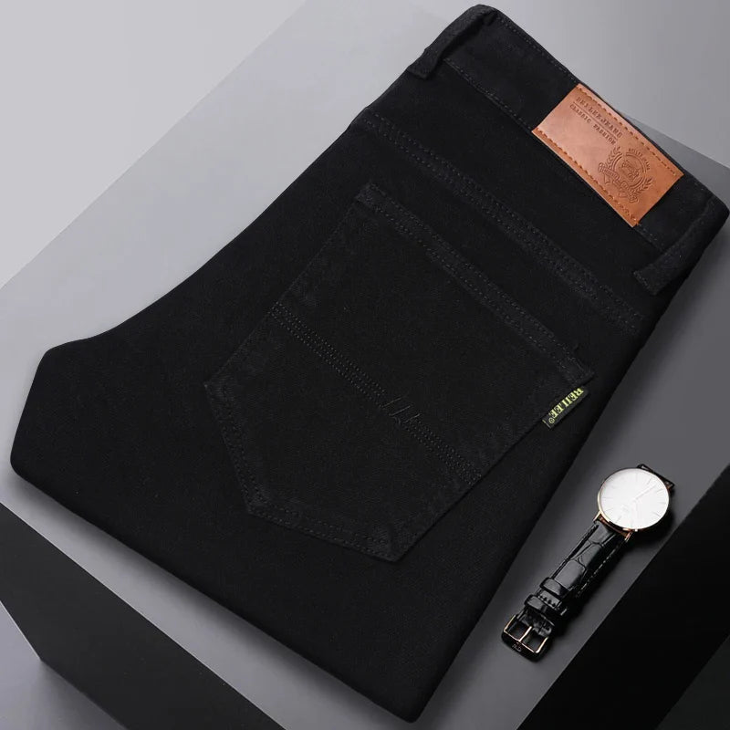 Men’s Casual Chino Pants Straight Fit Office Work Trousers
