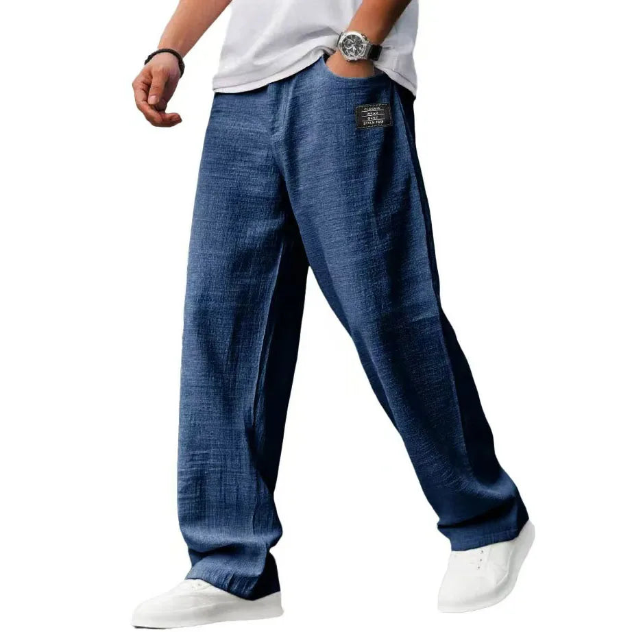 Men’s Loose Fit Casual Jogger Pants Elastic Waist Relaxed Everyday Trousers