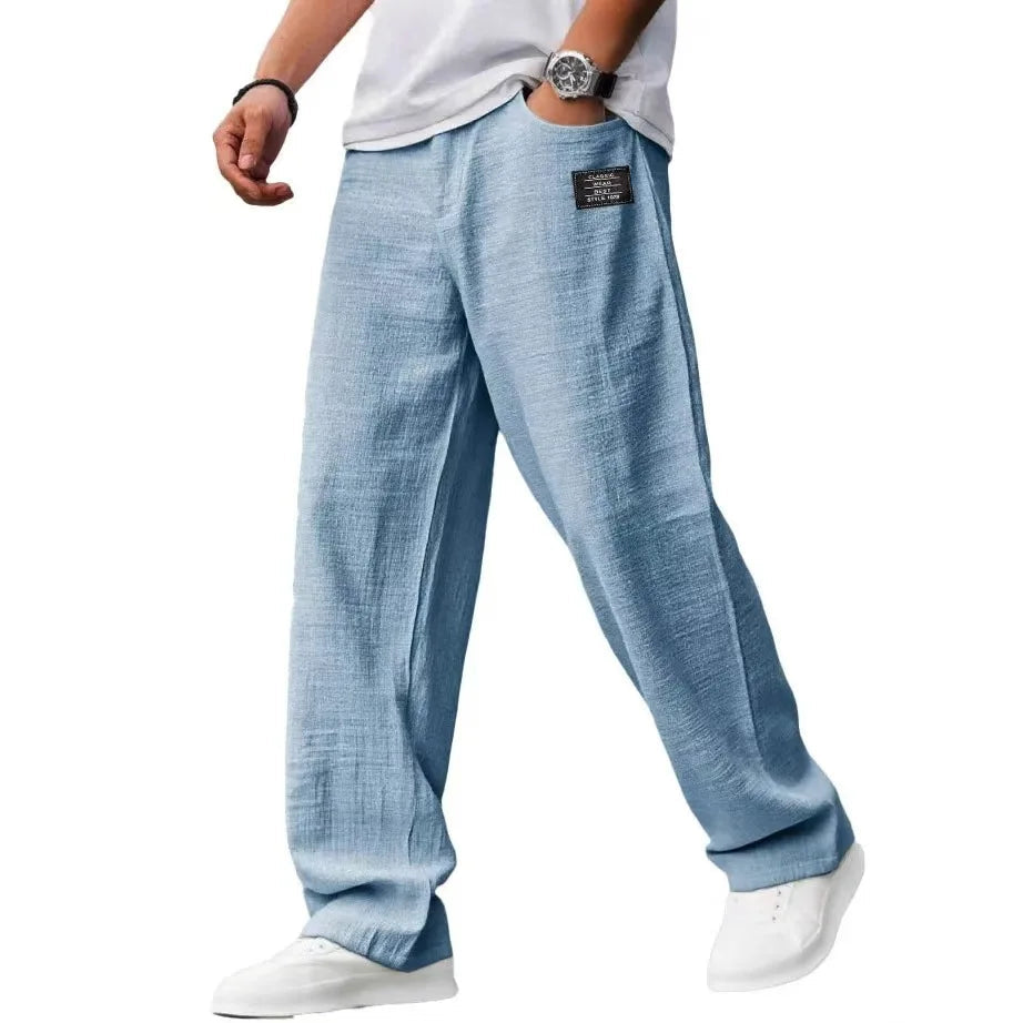 Men's Loose Fit Joggers with Elastic Waist for Everyday Wear