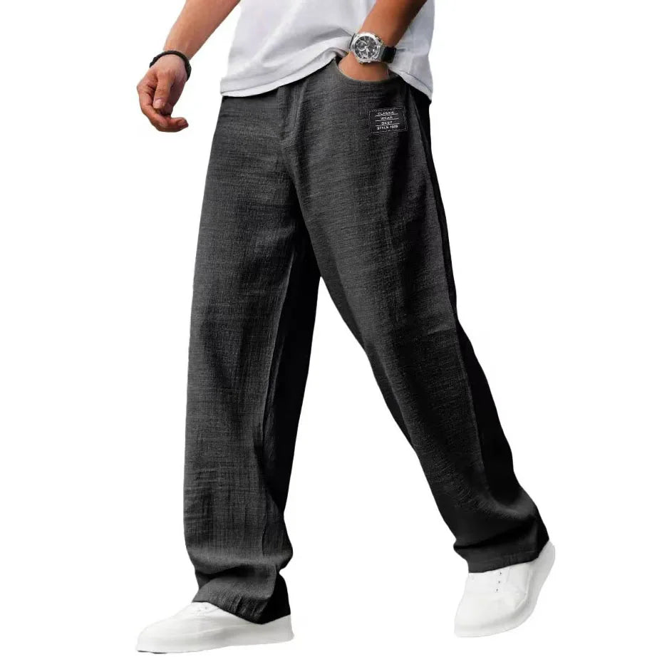 Men’s Loose Fit Casual Jogger Pants Elastic Waist Relaxed Everyday Trousers