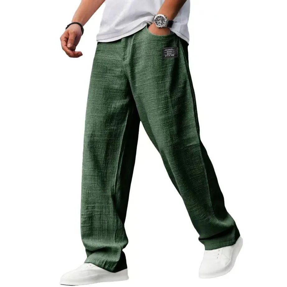 Men’s Loose Fit Casual Jogger Pants Elastic Waist Relaxed Everyday Trousers