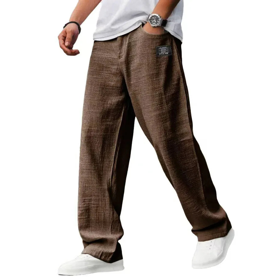 Men’s Loose Fit Casual Jogger Pants Elastic Waist Relaxed Everyday Trousers