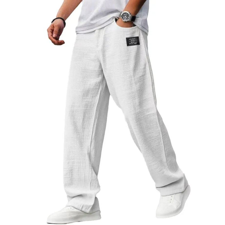 Men’s Loose Fit Casual Jogger Pants Elastic Waist Relaxed Everyday Trousers