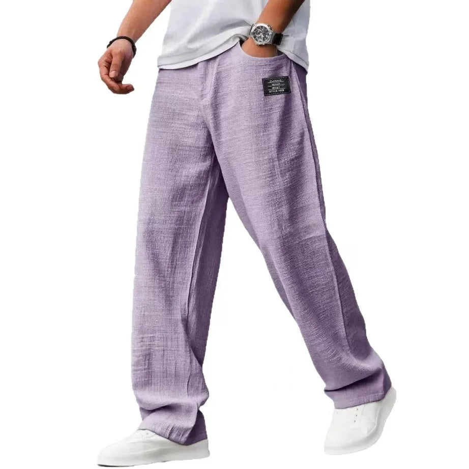 Men’s Loose Fit Casual Jogger Pants Elastic Waist Relaxed Everyday Trousers