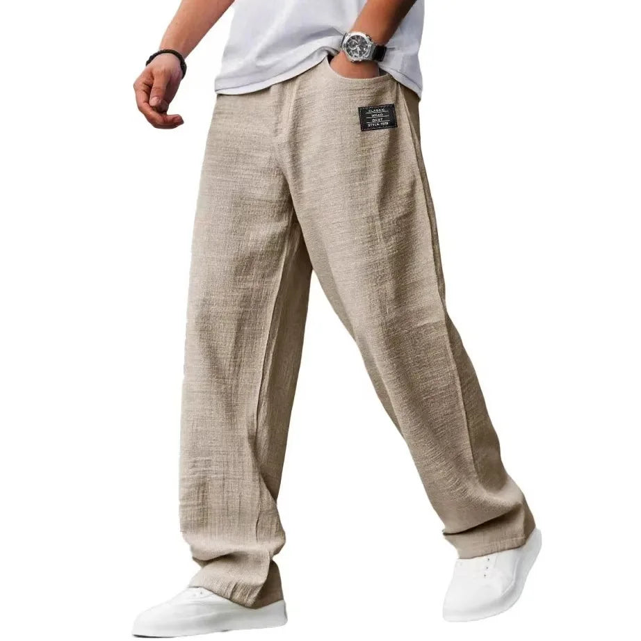 Men’s Loose Fit Casual Jogger Pants Elastic Waist Relaxed Everyday Trousers