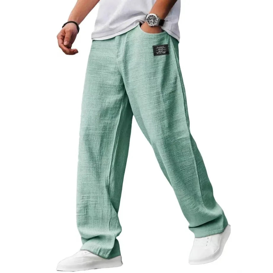 Men’s Loose Fit Casual Jogger Pants Elastic Waist Relaxed Everyday Trousers