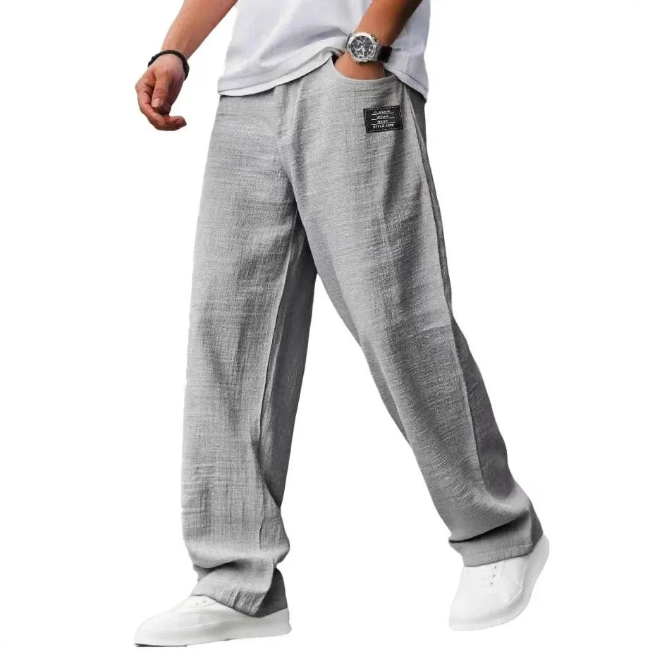 Men’s Loose Fit Casual Jogger Pants Elastic Waist Relaxed Everyday Trousers