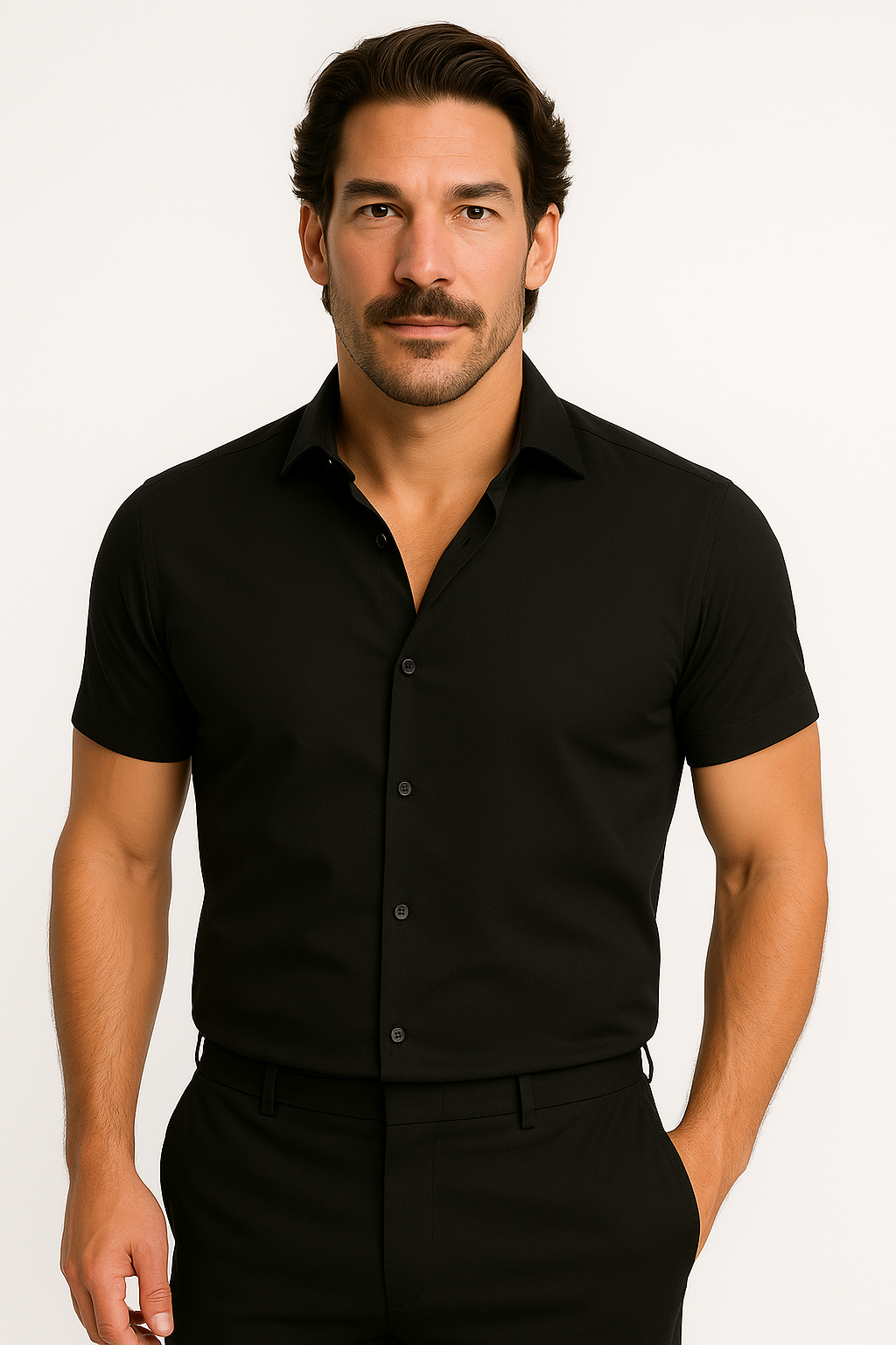 Solorfit | Men Athletic Stretch Fit Shirt - Solorfit