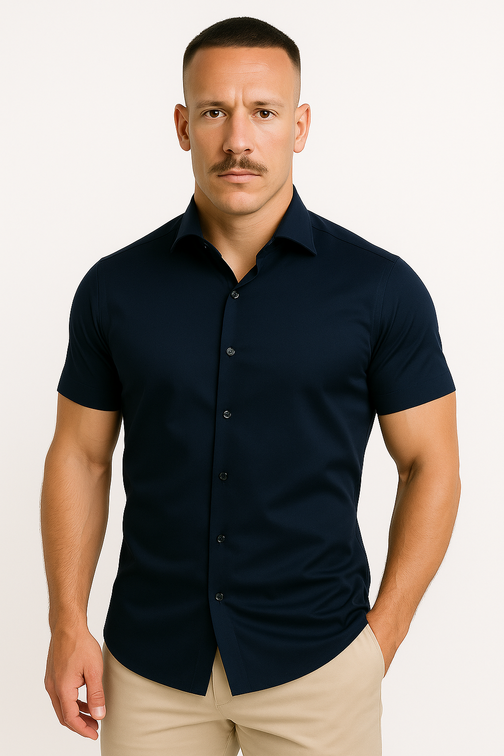 Solorfit | Men Athletic Stretch Fit Shirt - Solorfit