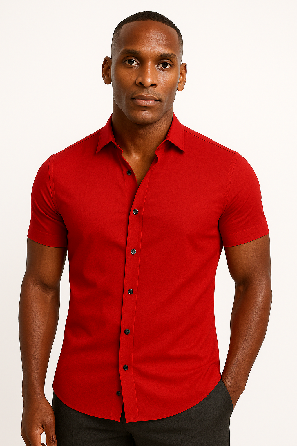 Solorfit | Men Athletic Stretch Fit Shirt - Solorfit