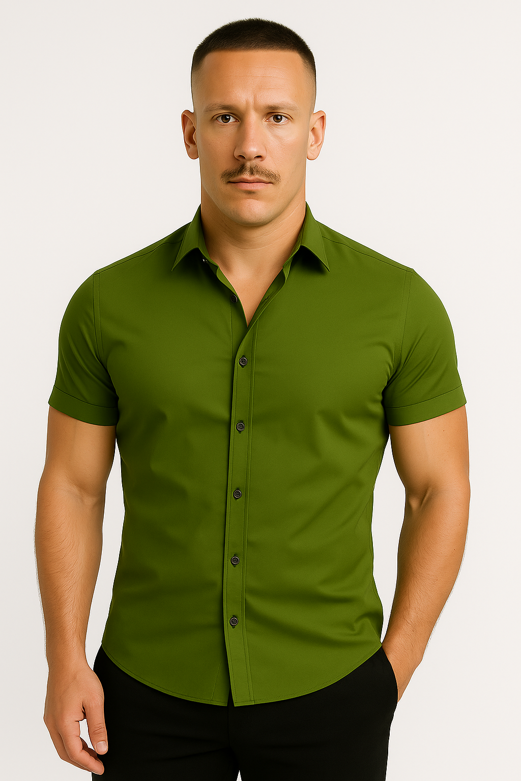 Solorfit | Men Athletic Stretch Fit Shirt - Solorfit