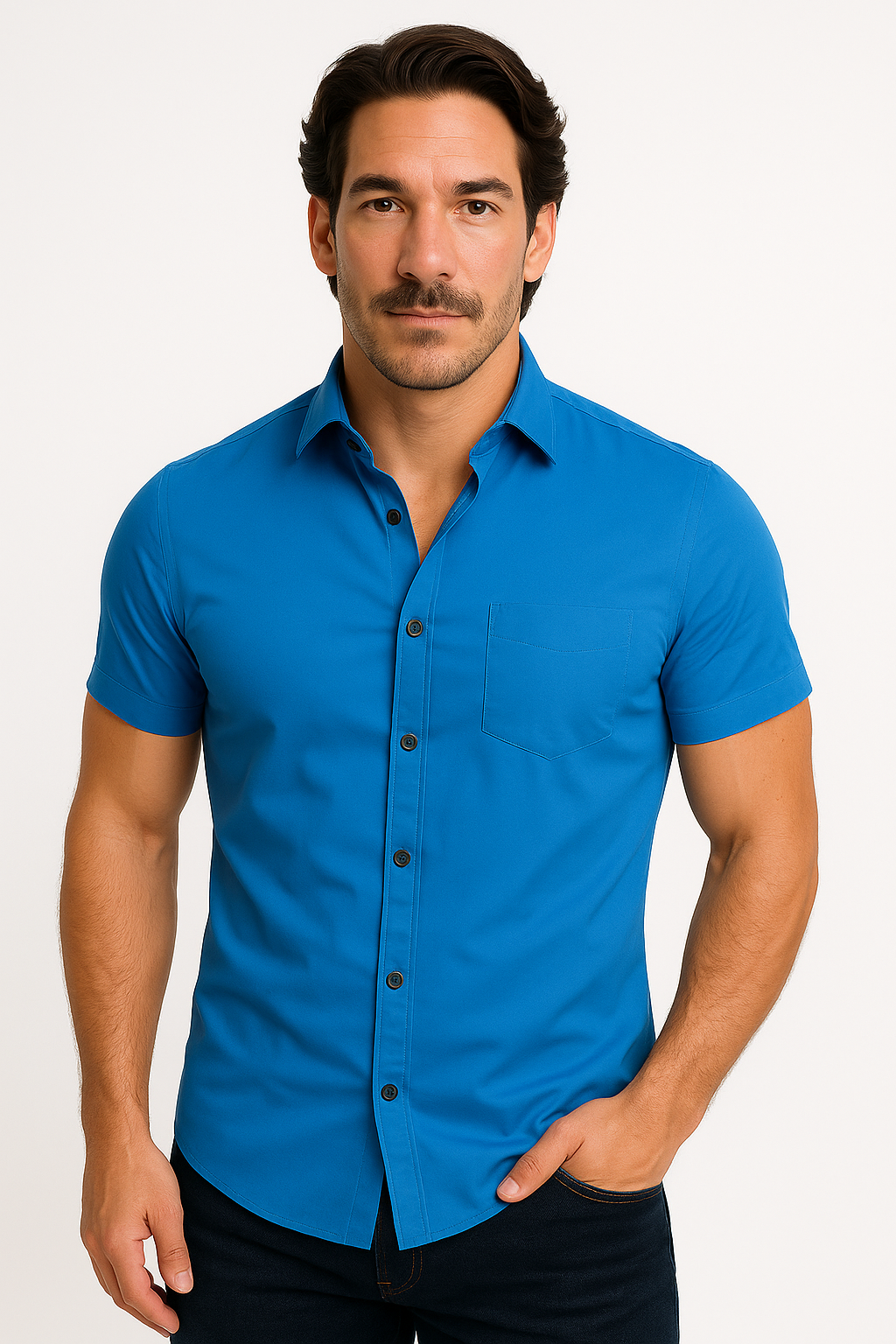 Solorfit | Men Athletic Stretch Fit Shirt - Solorfit