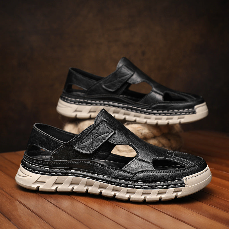 Men’s Closed Toe Sandals Casual Outdoor Walking Comfort Shoes