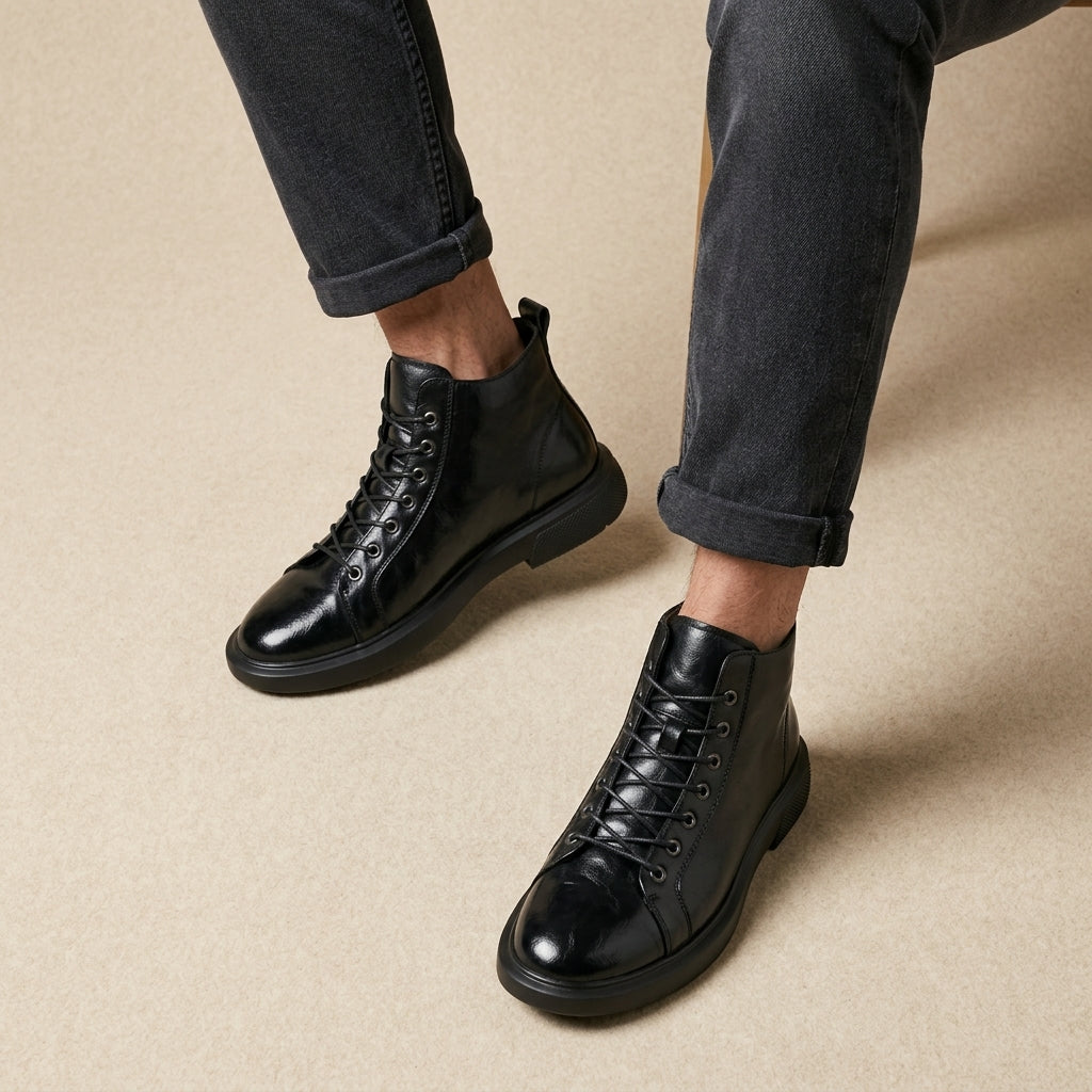 Men’s Ankle Boots Casual Lace Up Dress Shoes Everyday Footwear