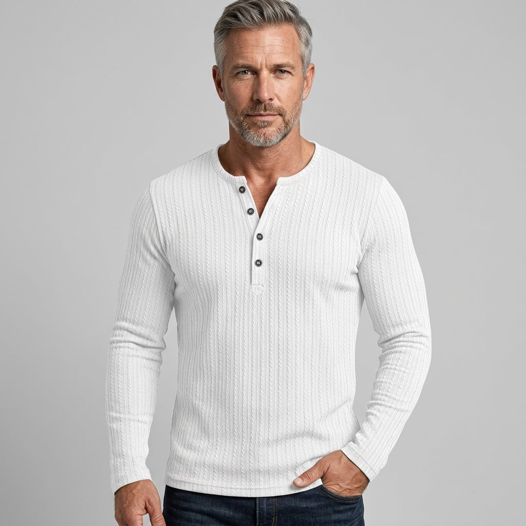 Men’s Casual V Neck Shirt Long Sleeve Button Up Everyday Wear