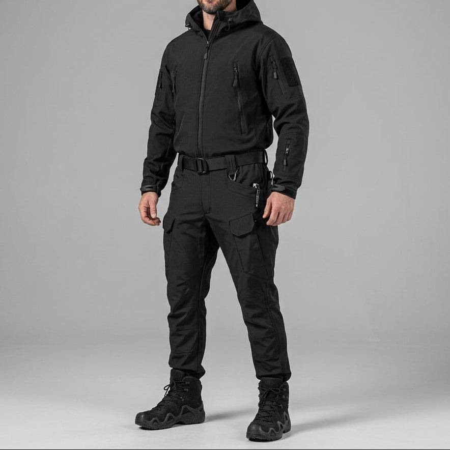 Men’s Tactical Jacket and Cargo Pants Set Outdoor Utility Outfit