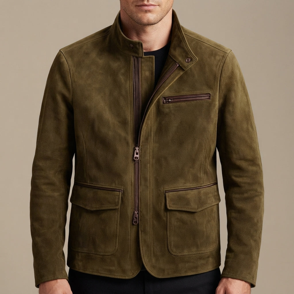 Men’s Casual Zip Up Jacket Lightweight Everyday Outerwear