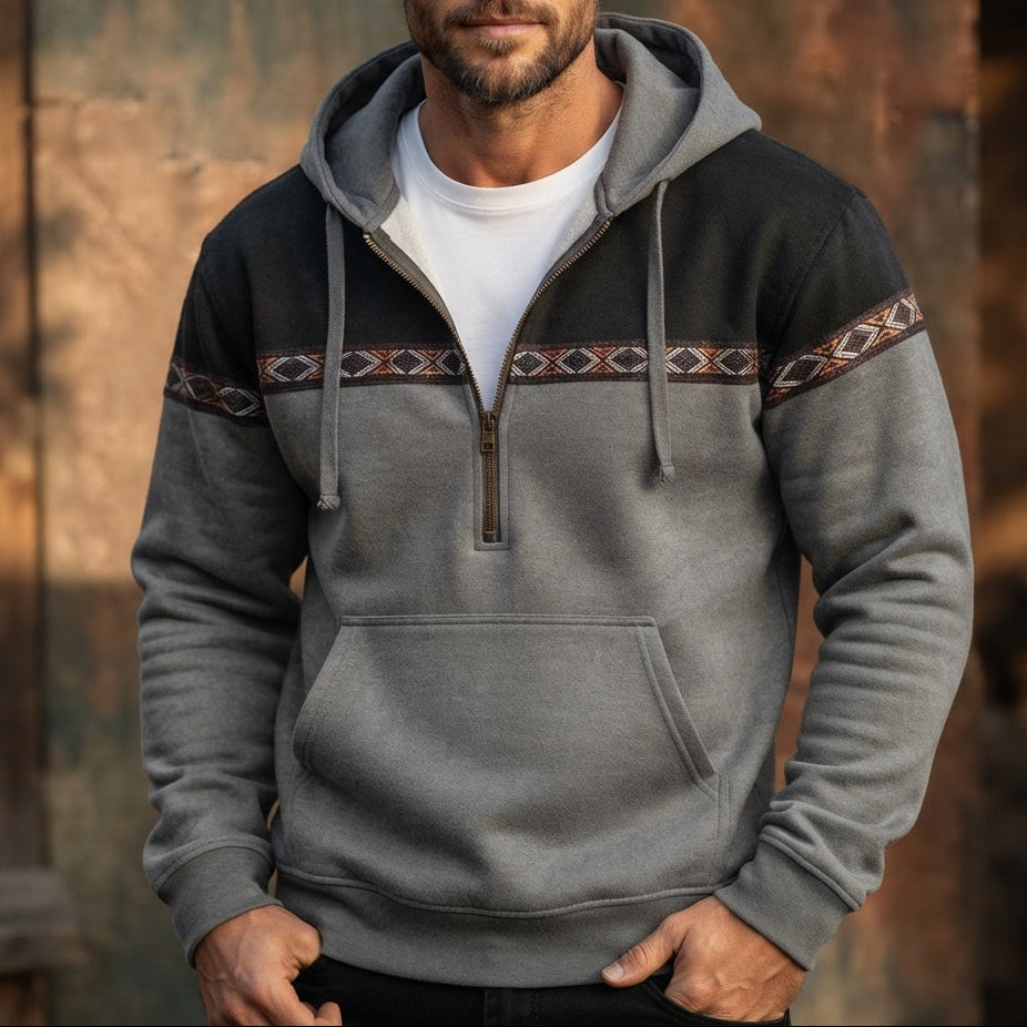 Men’s Hoodie Zip Casual Pullover Outdoor Streetwear Top