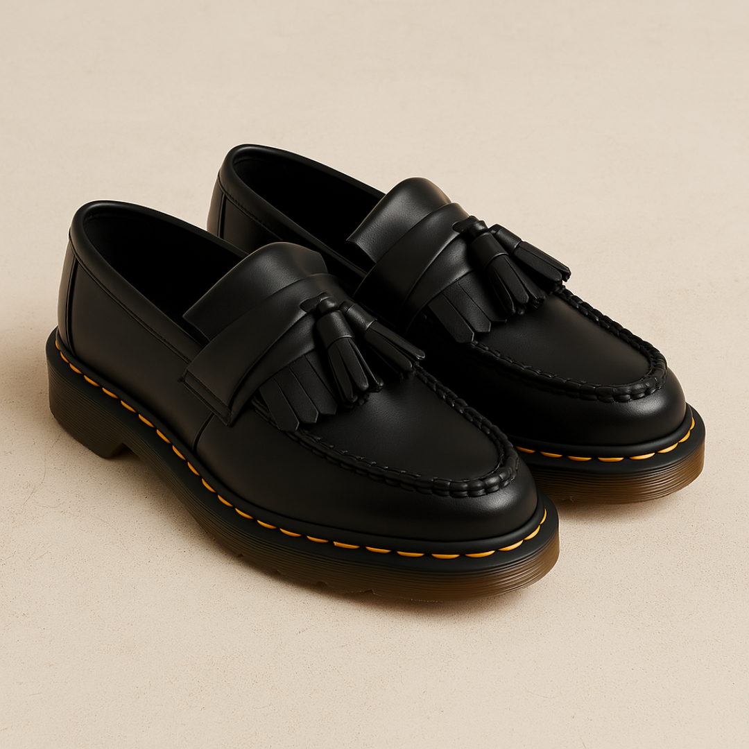Men's Brown Leather Loafers with Tassel Detail – Comfortable Slip-On Loafer Shoes for Casual and Formal Wear - Solorfit