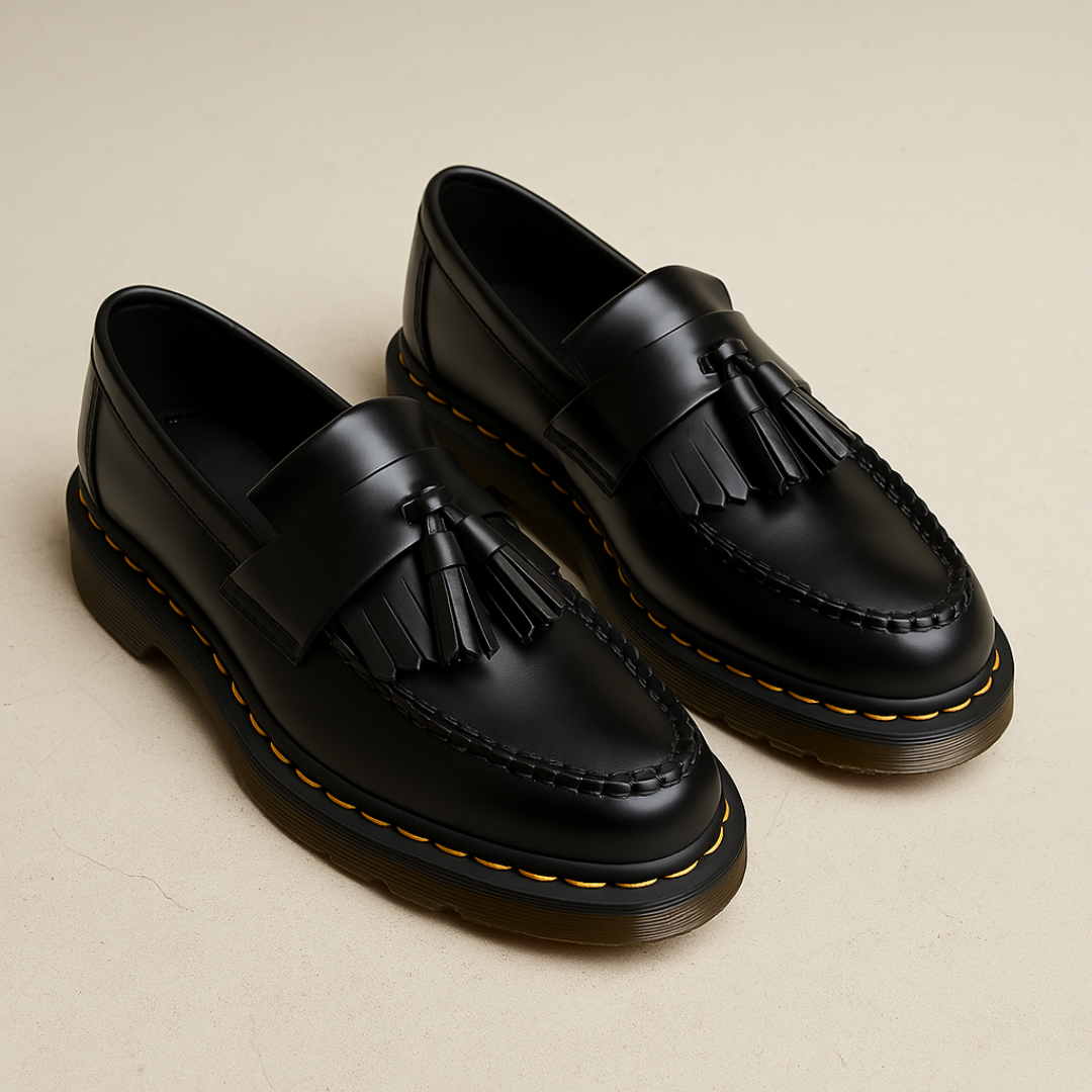 Men's Brown Leather Loafers with Tassel Detail – Comfortable Slip-On Loafer Shoes for Casual and Formal Wear - Solorfit