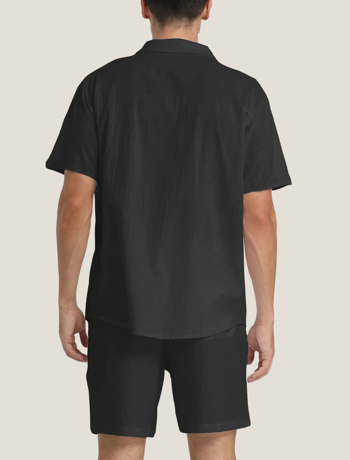 Men’s Short Sleeve Shirt and Shorts Set Casual Two Piece Summer Outfit
