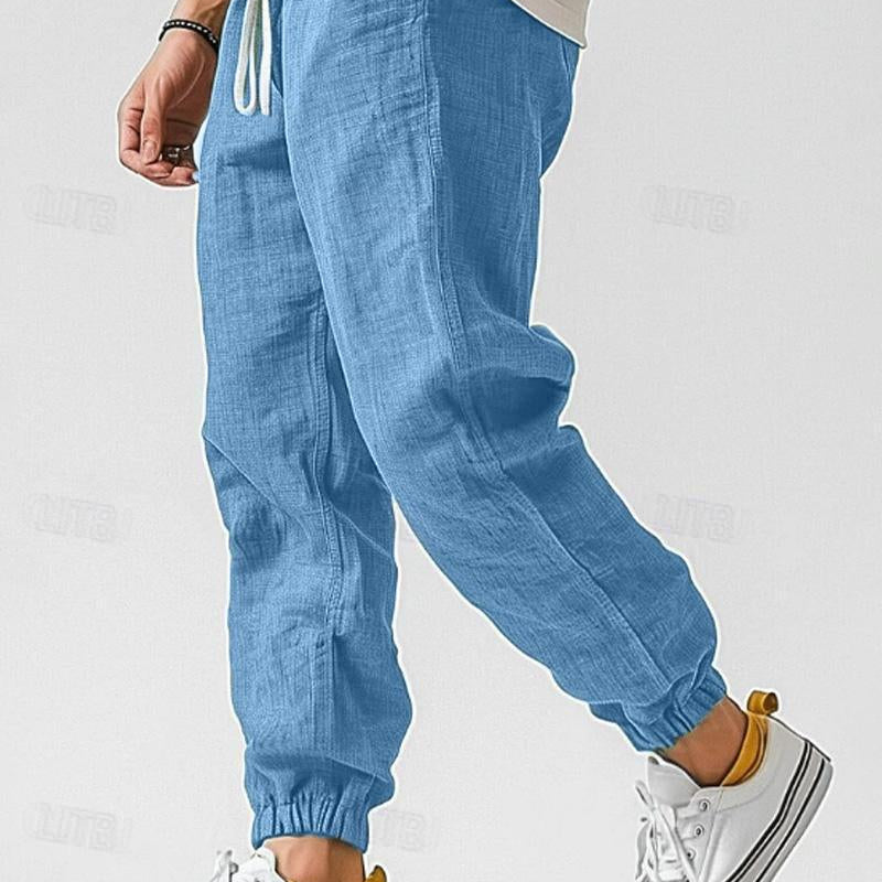 Men’s Casual Jogger Pants Drawstring Elastic Waist Lightweight Trousers