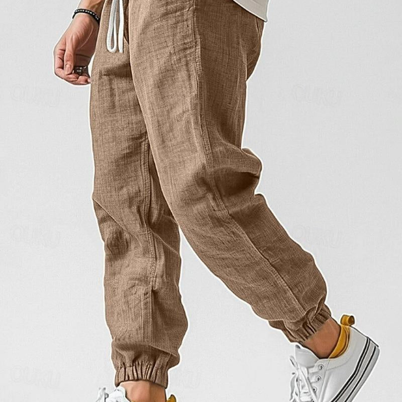 Men’s Casual Jogger Pants Drawstring Elastic Waist Lightweight Trousers